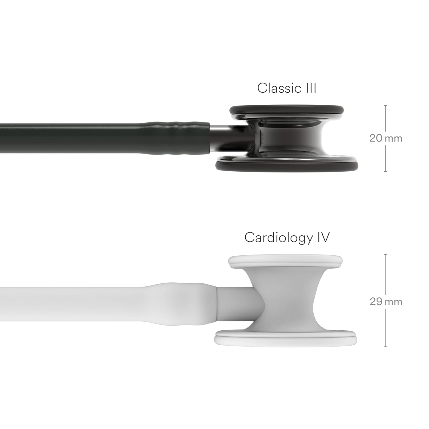 3M™ Littmann® Classic III™ Monitoring Stethoscope, Smoke-Finish, Black Tube, 27 in, 5811