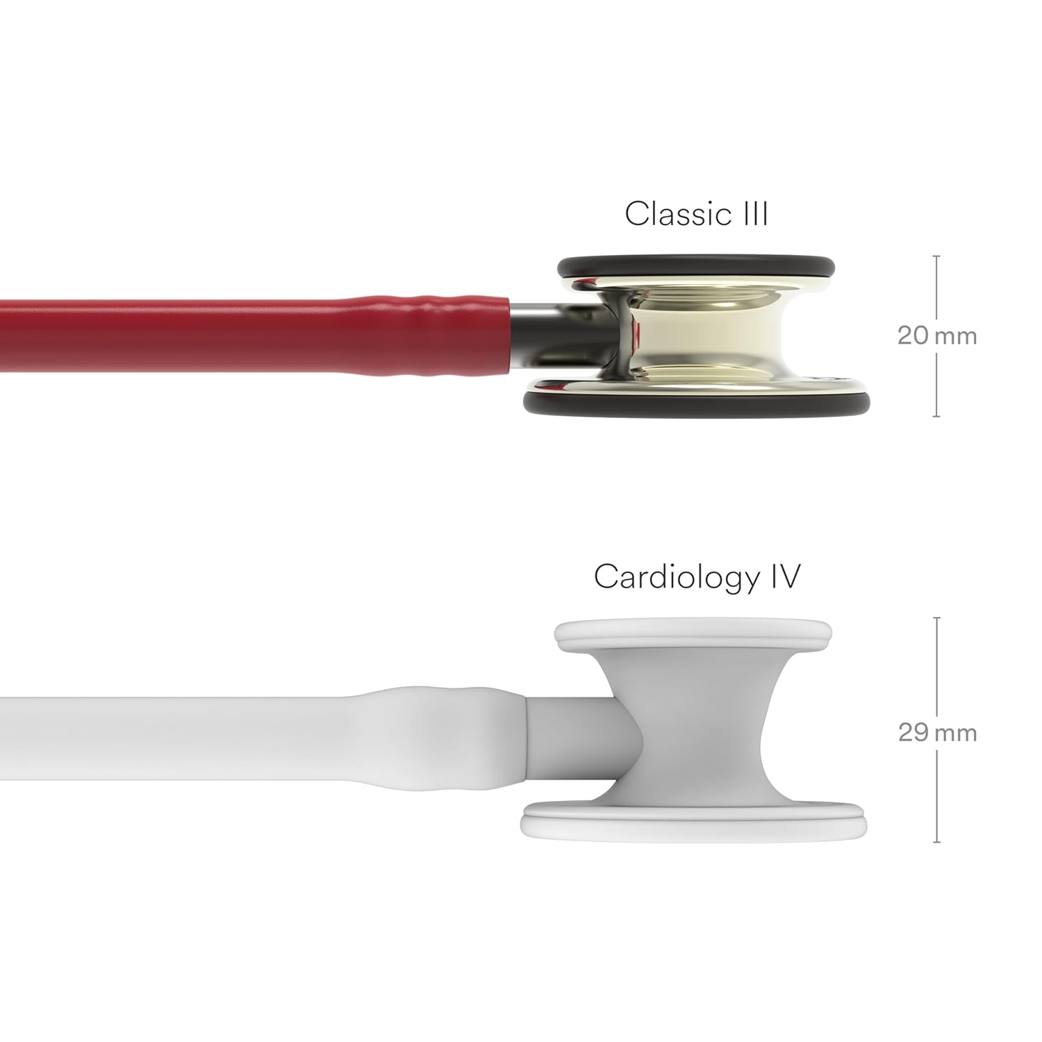 3M Littmann Classic III Stethoscopes (Champagne - Finish Chestpiece, Burgundy Tube, Smoke Stem), 5864