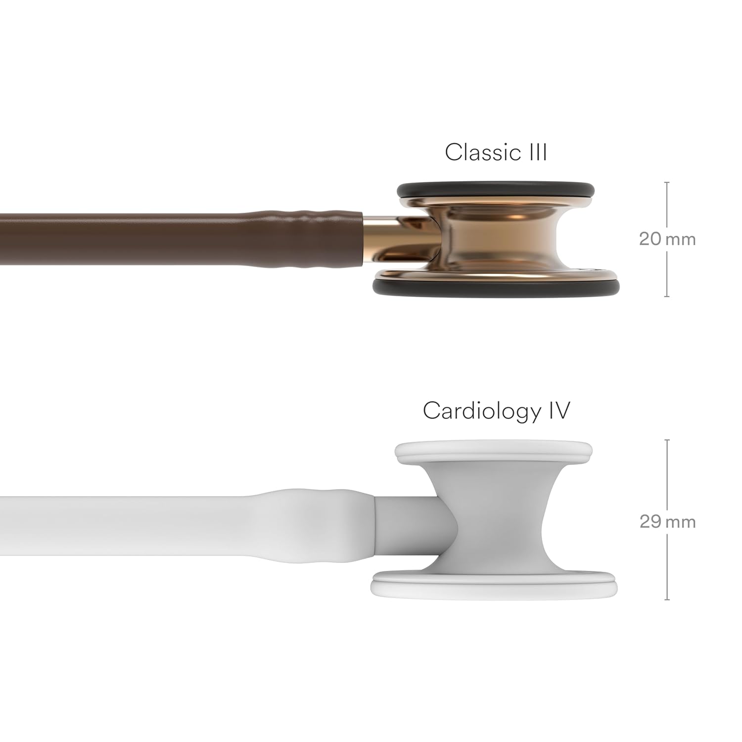 3M™ Littmann® Classic III™ Monitoring Stethoscope, Copper-Finish Chestpiece, Chocolate Tube, 27 in, 5809