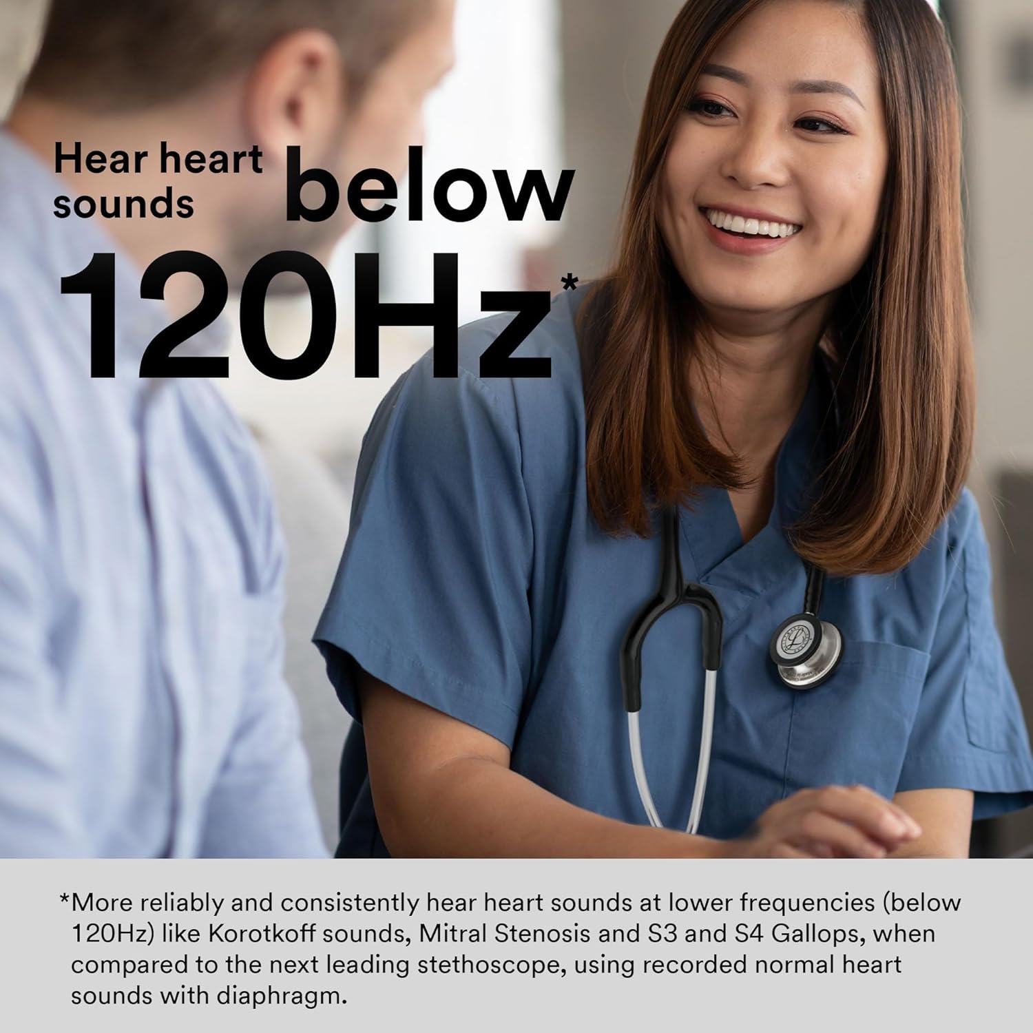 3M™ Littmann® Classic III™ Monitoring Stethoscope, Black Edition Chestpiece, Black Tube, 27 in, 5803