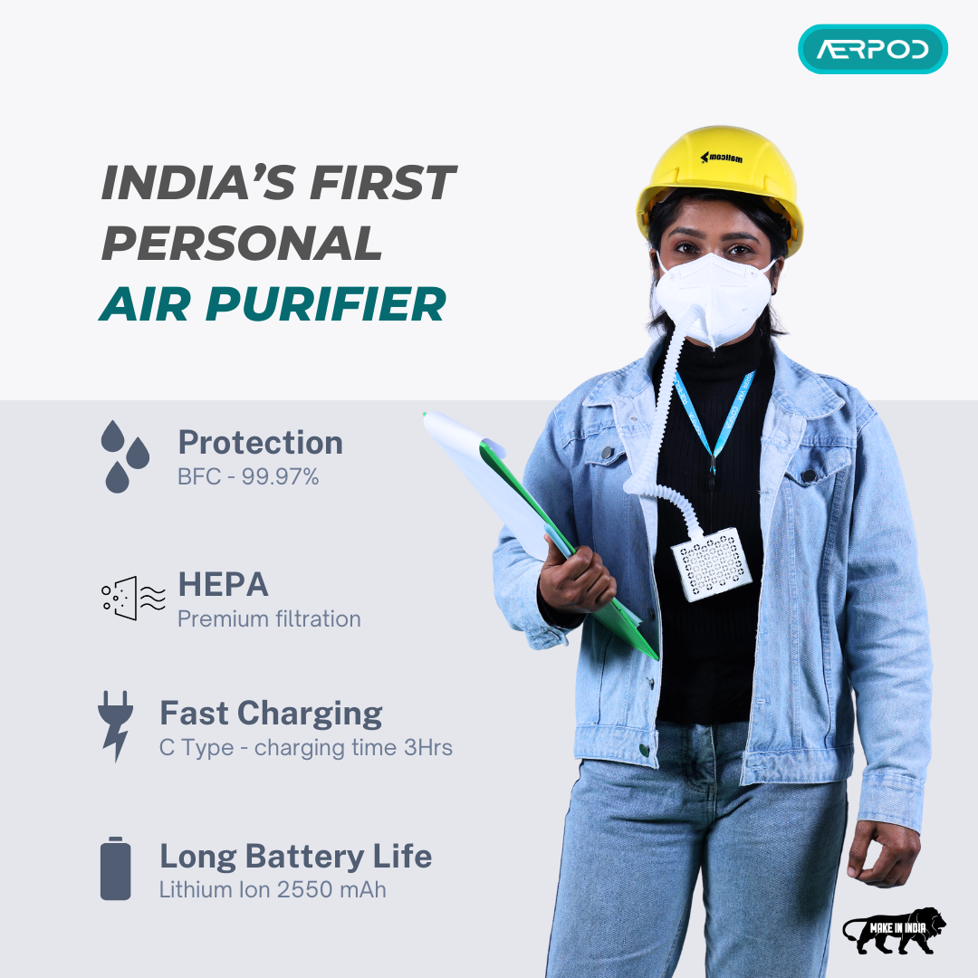Nano Aerpod - Wearable Air Purifier - Pure Air, Every Breath—Protection for the Immunocompromised