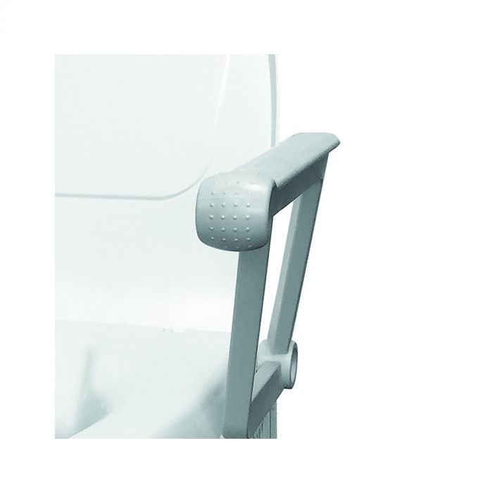 Toilet seat with arm rest