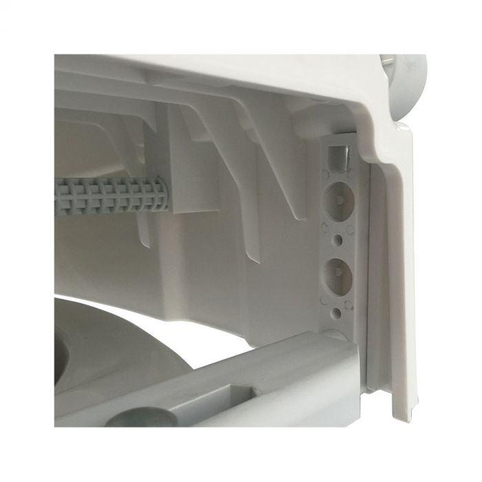 Raised toilet seat with armrests TSE 120 Plus (With innovative mounting from above) | White Colour