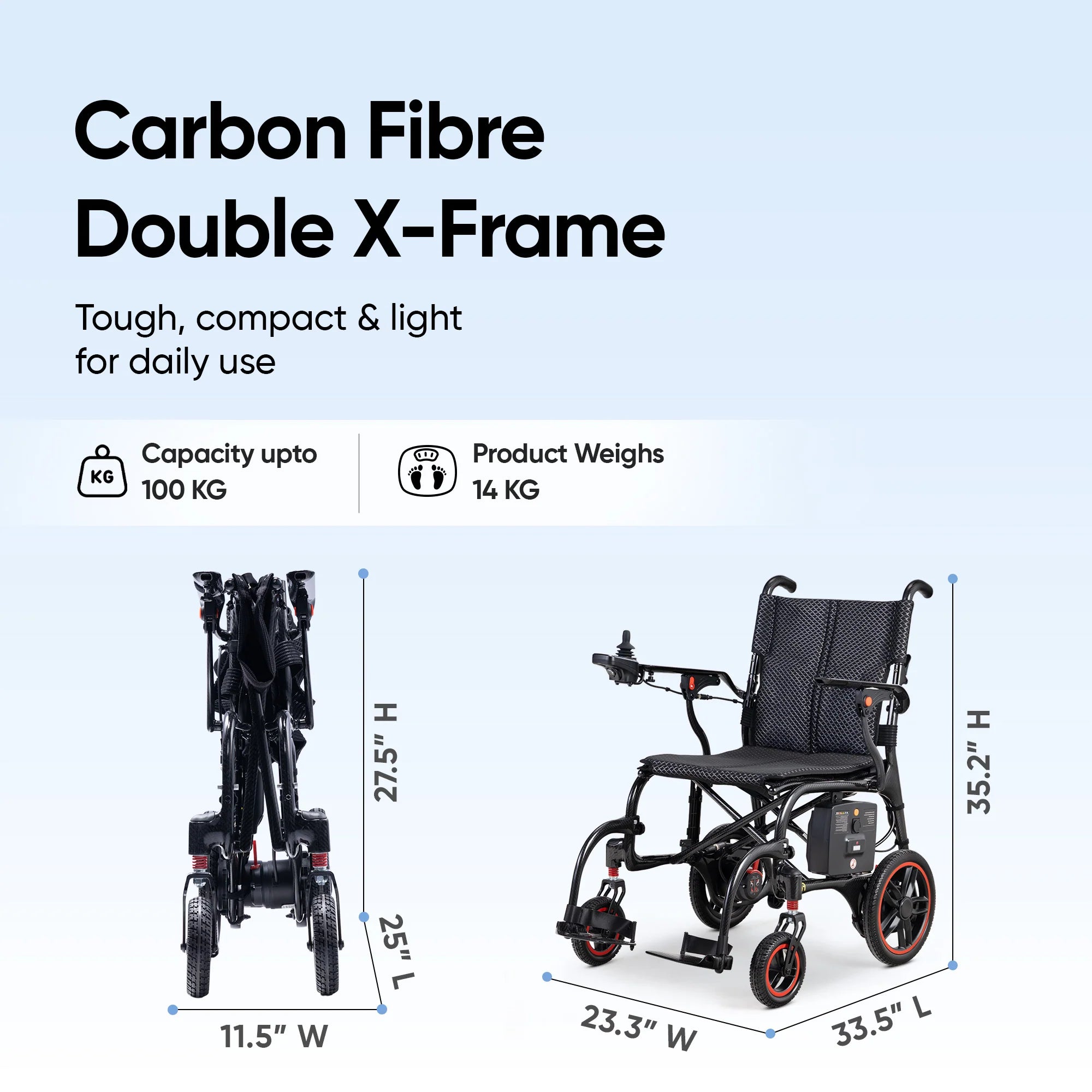 Frido Carbon Fiber X Electric Wheelchair