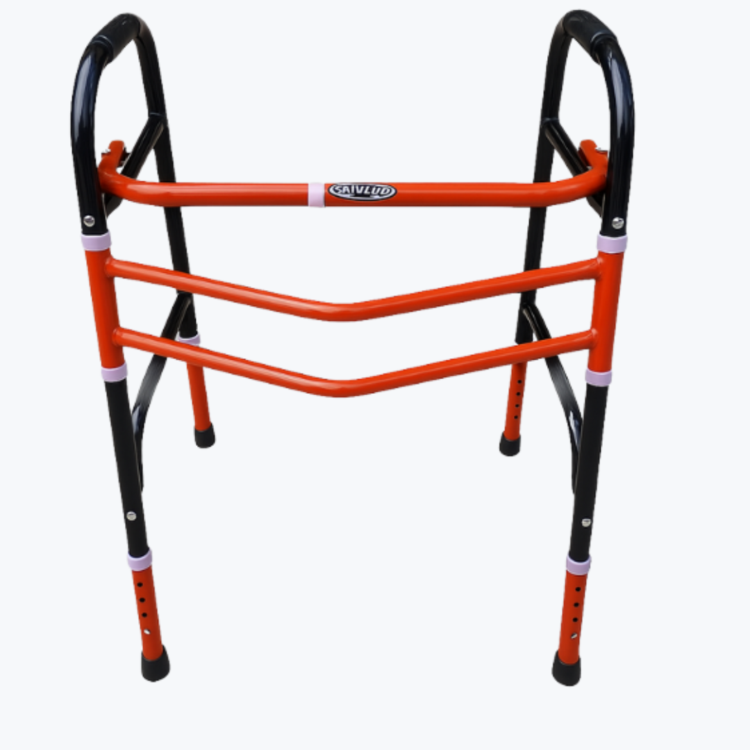 FOLDING WALKER DOUBLE ORANGE 