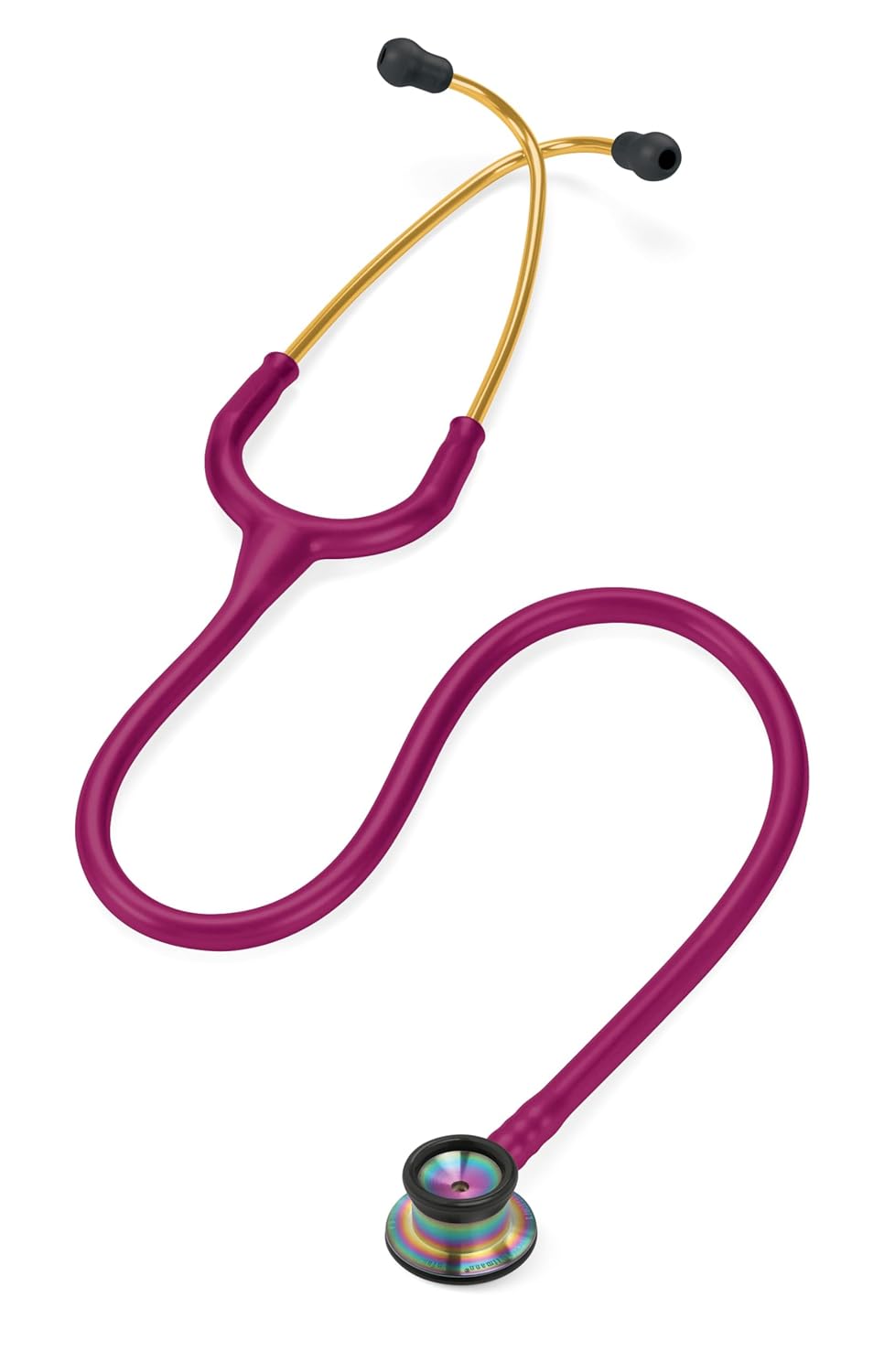 3M™ Littmann® Classic II Infant Stethoscope, Rainbow-finish Chestpiece, Raspberry Tube, 28 in, 2157