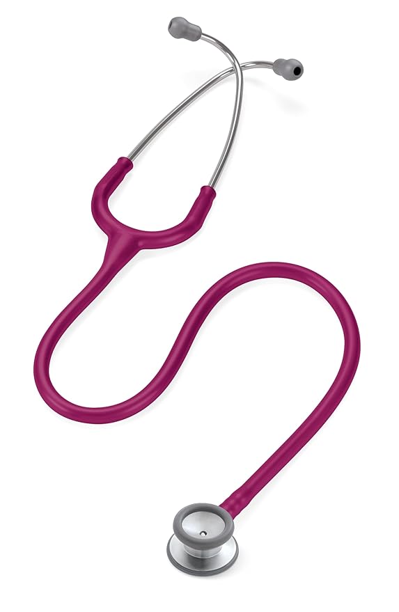 3M™ Littmann® Classic II Pediatric Stethoscope, Raspberry Tube, 28 in, 2122