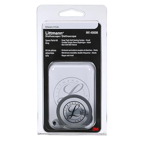 3M™ Littmann® Stethoscope Spare Parts Kit, Classic II S.E., Gray, 40006