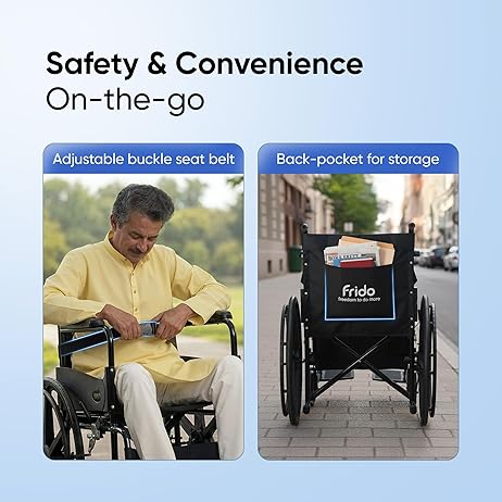 Frido FSS101  Everyday Foldable Wheelchair - Manual