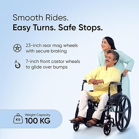 Frido FSS101  Everyday Foldable Wheelchair - Manual