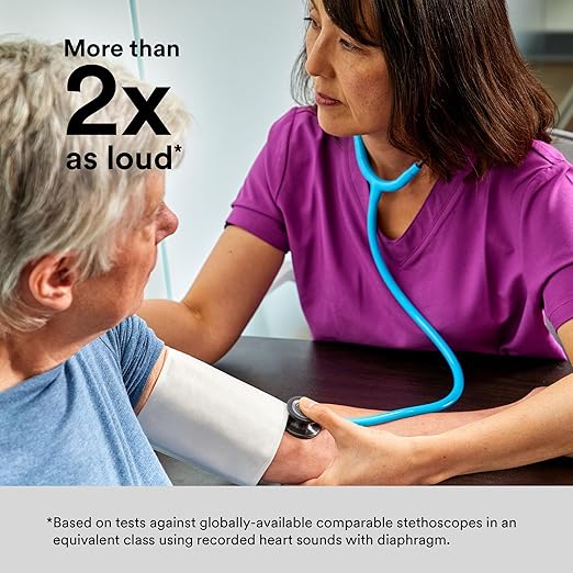 3M Littmann Classic III Monitoring Stethoscope, Black-Finish Chestpiece, stem and headset, Burgundy Tube, 27 inch, 5868