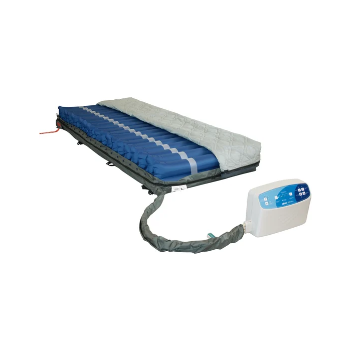 Inflatable mattress with control panel on a white background