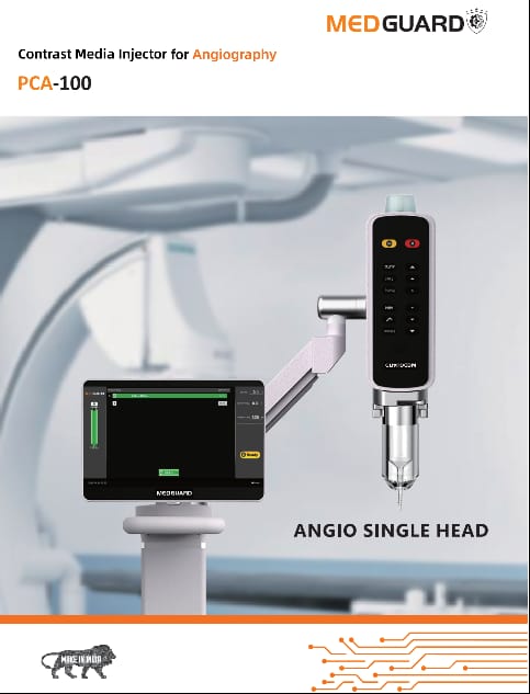 MEDGUARD Contrast Media Injector for Angiography PCA-100 with angio single head