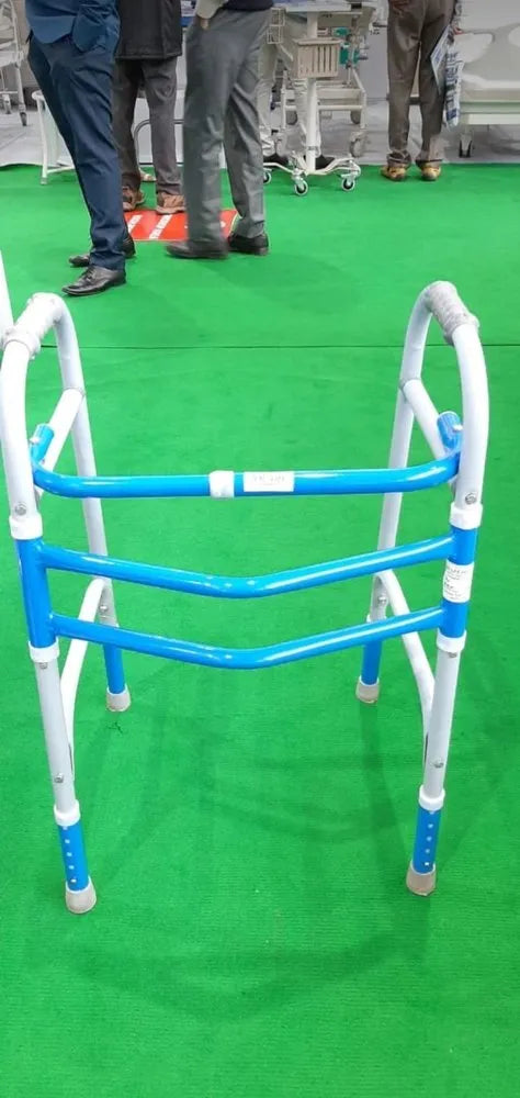 FOLDING WALKER DOUBLE BLUE