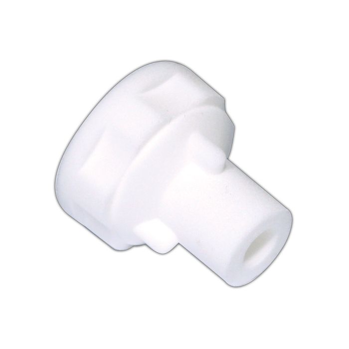White plastic fitting