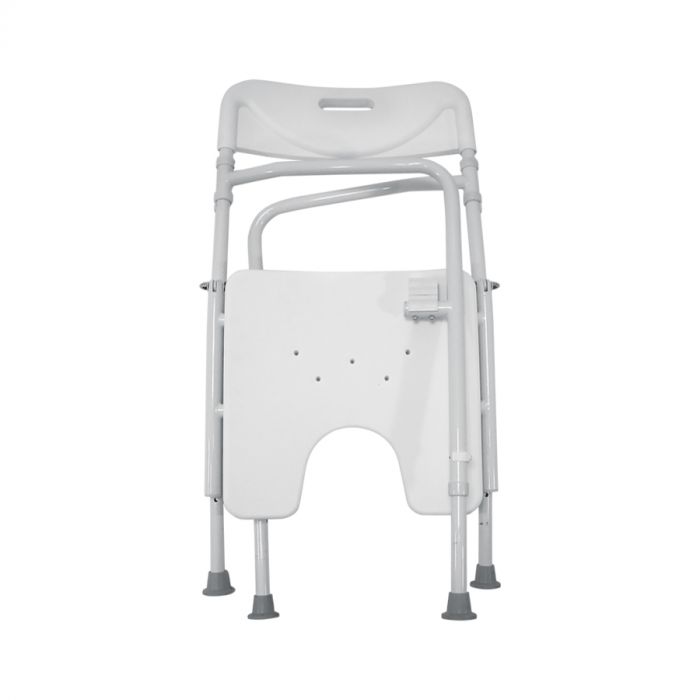 Foldable Shower Chair DSF 130 | White Colour | Welded Steel