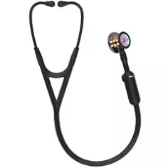 3M™ Littmann® CORE Digital Stethoscope, 8570, High Polish Rainbow Chestpiece, Black Tube, Stem and Headset, 27 in