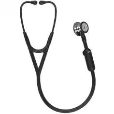 3M™ Littmann® CORE Digital Stethoscope, 8890, Mirror Chestpiece, Black Tube, Stem and Headset, 27 in