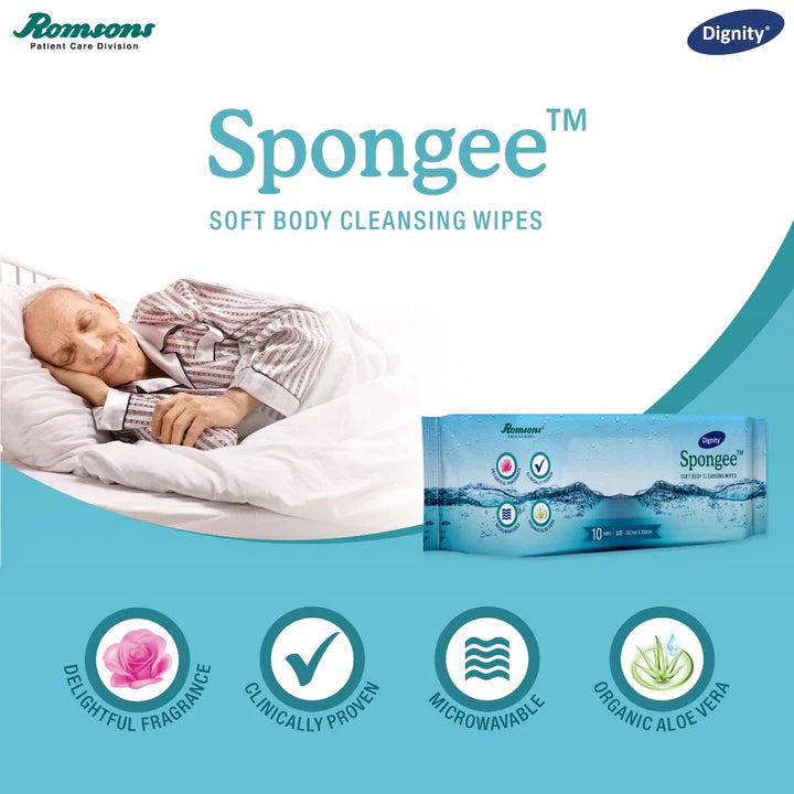 Romsons Dignity Spongee Body Wipes